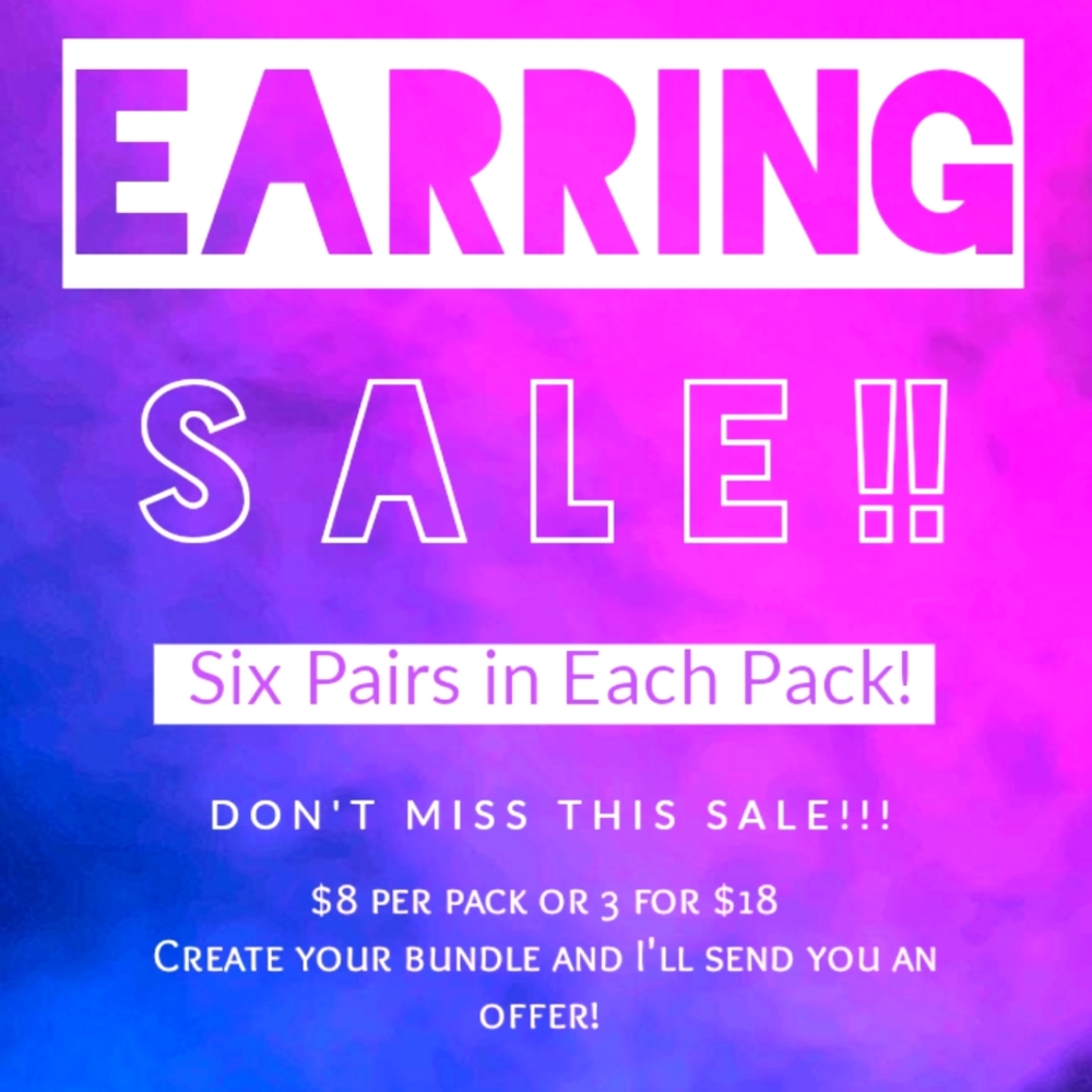 💎3/$18 SALE Tassel Earring Packs 🧚‍♀️